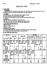 Giáo án Âm nhạc Lớp 6 - Tiết 47 Kiểm tra một tiết - Năm học 2016-2017 - Trường THCS Nguyễn Bá Loan